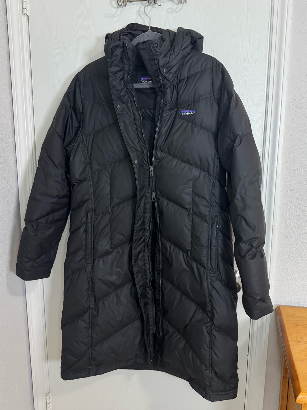 Patagonia Down With It Parka Black Women’s Size XL Gorpcore Outdoor Snow Winter - Picture 6 of 11